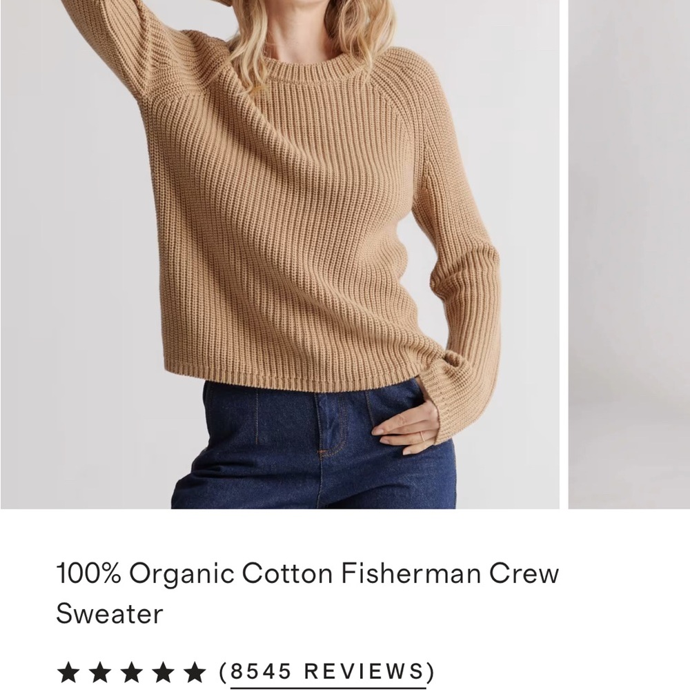 Quince Fisherman Crew Neck Sweater